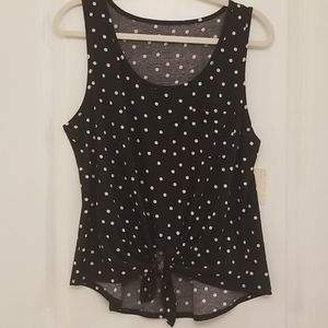Polka dot tie front tank